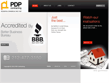 Tablet Screenshot of pdpcontracting.com